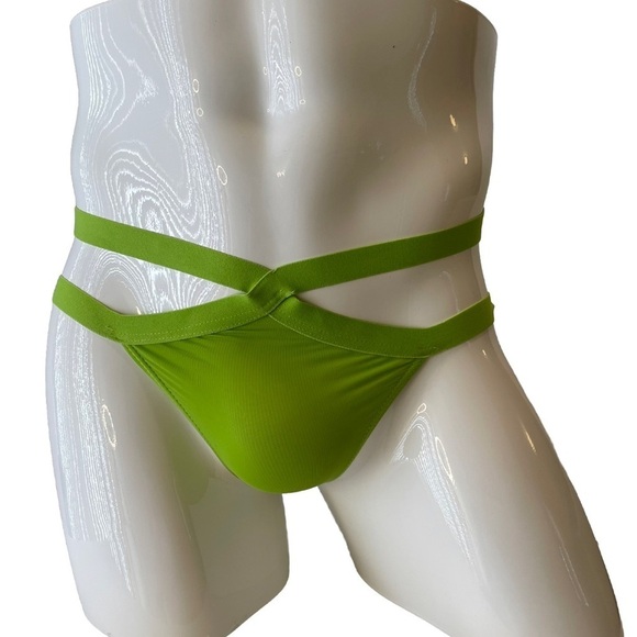 SHEIN Other - Mens Brief Cutouts Large Green New With Tags